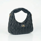 YY Coveri Borsa a Spalla Trapuntata in Ecopelle con Manico Spirale - Stile Donna Bags