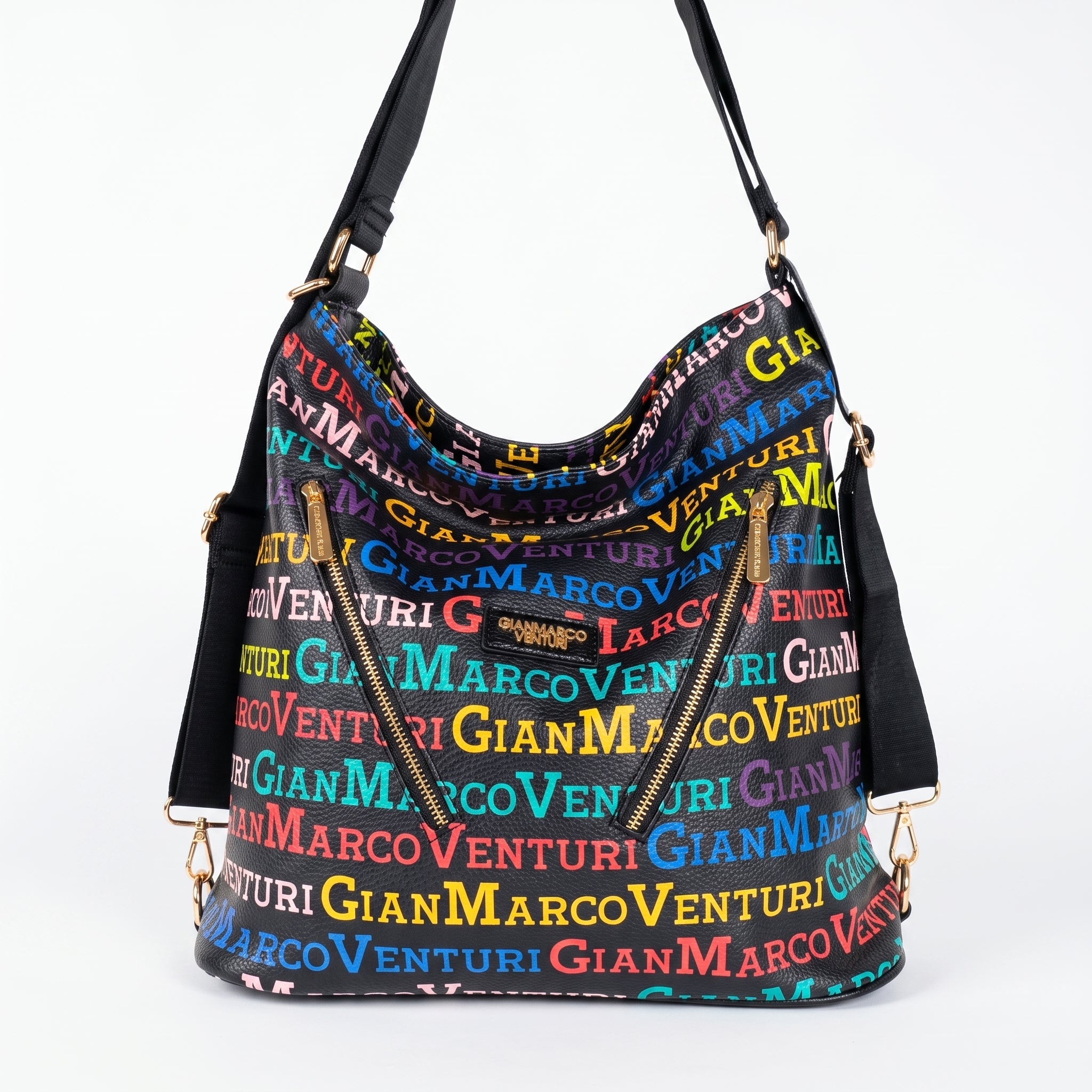 Borsa 2 in 1 Gianmarco Venturi – Hobo & Zaino Multicolor - Stile Donna Bags