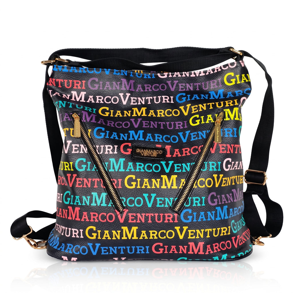 Borsa 2 in 1 Gianmarco Venturi – Hobo & Zaino Multicolor - Stile Donna Bags
