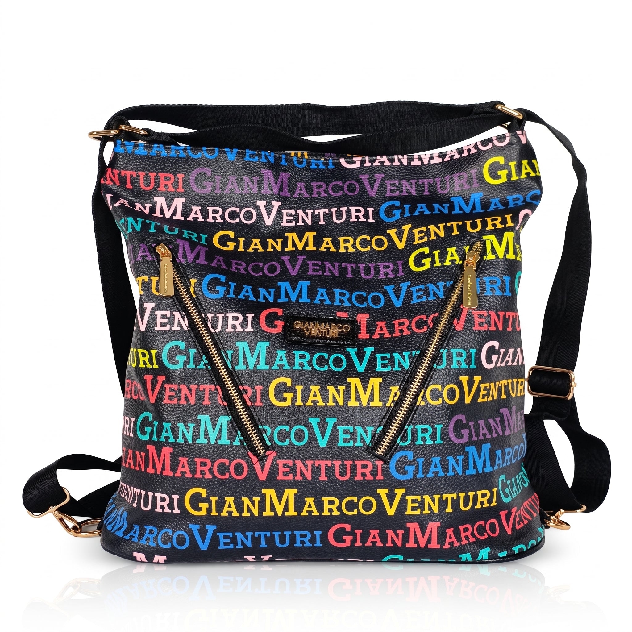 Borsa 2 in 1 Gianmarco Venturi – Hobo & Zaino Multicolor - Stile Donna Bags