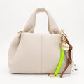 Borsa a Mano Coconuda in Ecopelle Goffrata con Charm Decorativo e Tracolla - Stile Donna Bags