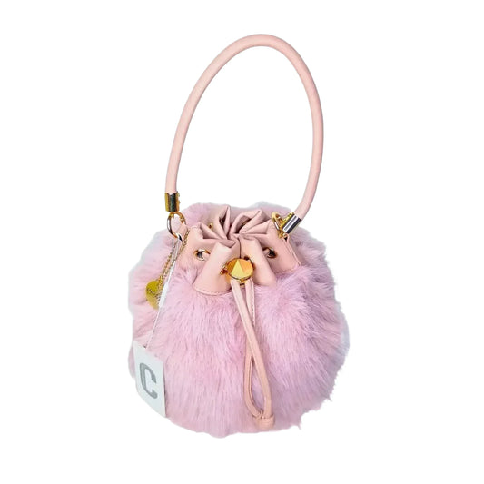 borsa-a-secchiello-in-pelliccia-sintetica-coconuda-ms-1519-tracolla-206 - Stile Donna Bags