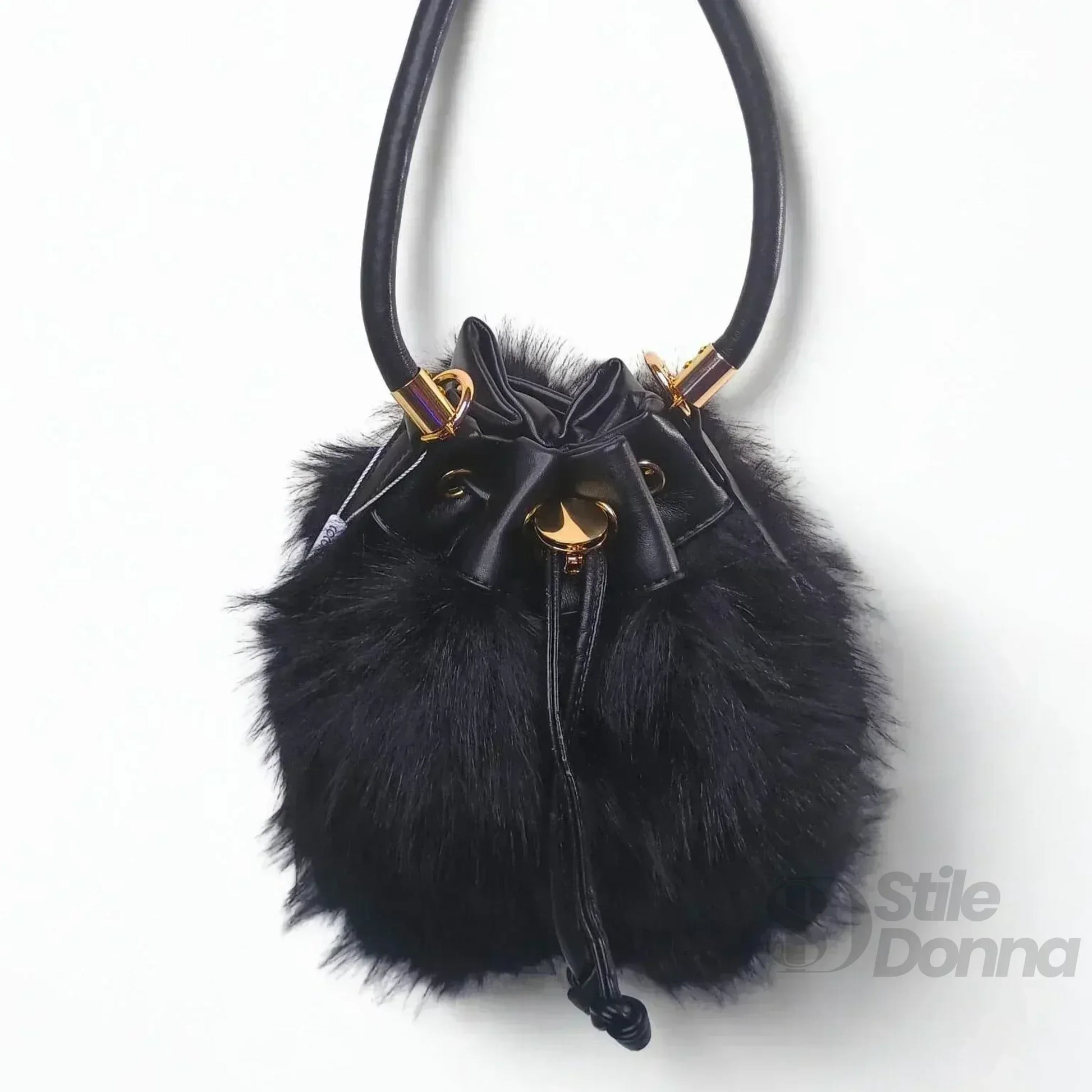 borsa-a-secchiello-in-pelliccia-sintetica-coconuda-ms-1519-tracolla-724 - Stile Donna Bags