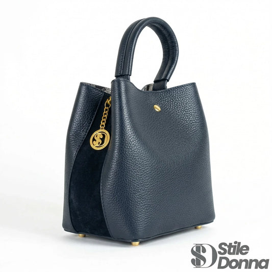 borsa-a-secchiello-in-vera-pelle-per-luso-quotidiano-mano-770 - Stile Donna Bags