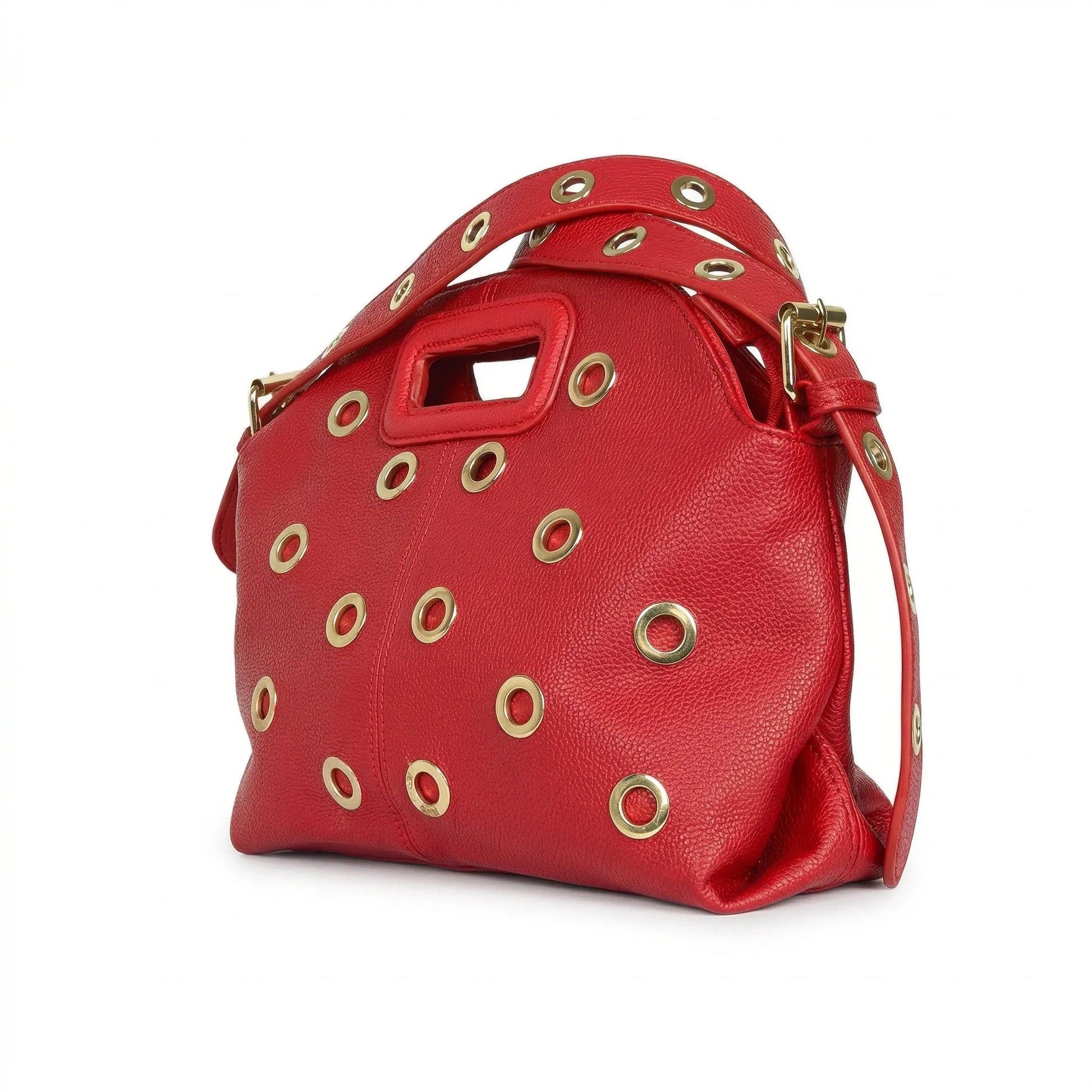 borsa-a-spalla-con-occhielli-circolari-oro-mano-pelle-nera_202603281747 - Stile Donna Bags
