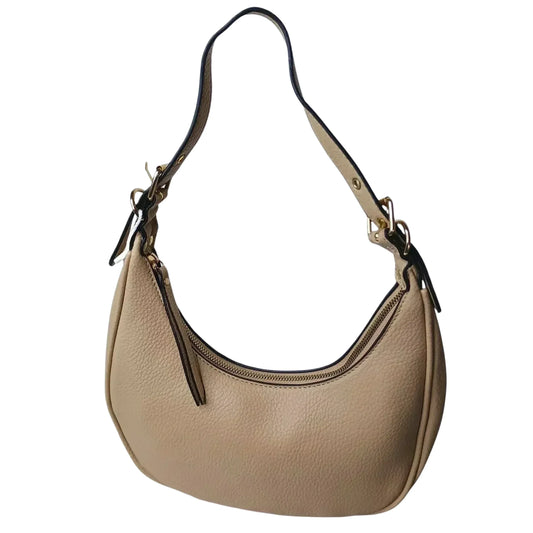 borsa-a-spalla-hobo-in-pelle-beige-tracolla-959 - Stile Donna Bags