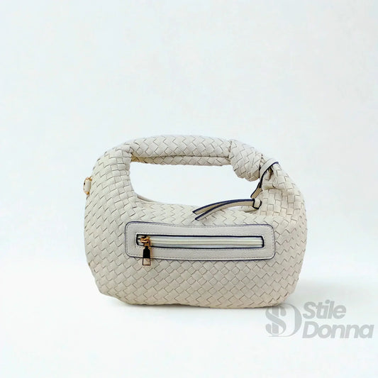 borsa-a-spalla-in-pelle-intrecciata-con-manico-nodo-mano-245 - Stile Donna Bags