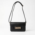 Borsa a Tracolla Charro con Logo in Metallo Dorato - Stile Donna Bags