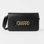 Borsa a Tracolla Charro con Logo in Metallo Dorato - Stile Donna Bags
