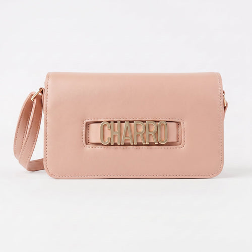 Borsa a Tracolla Charro con Logo in Metallo Dorato - Stile Donna Bags