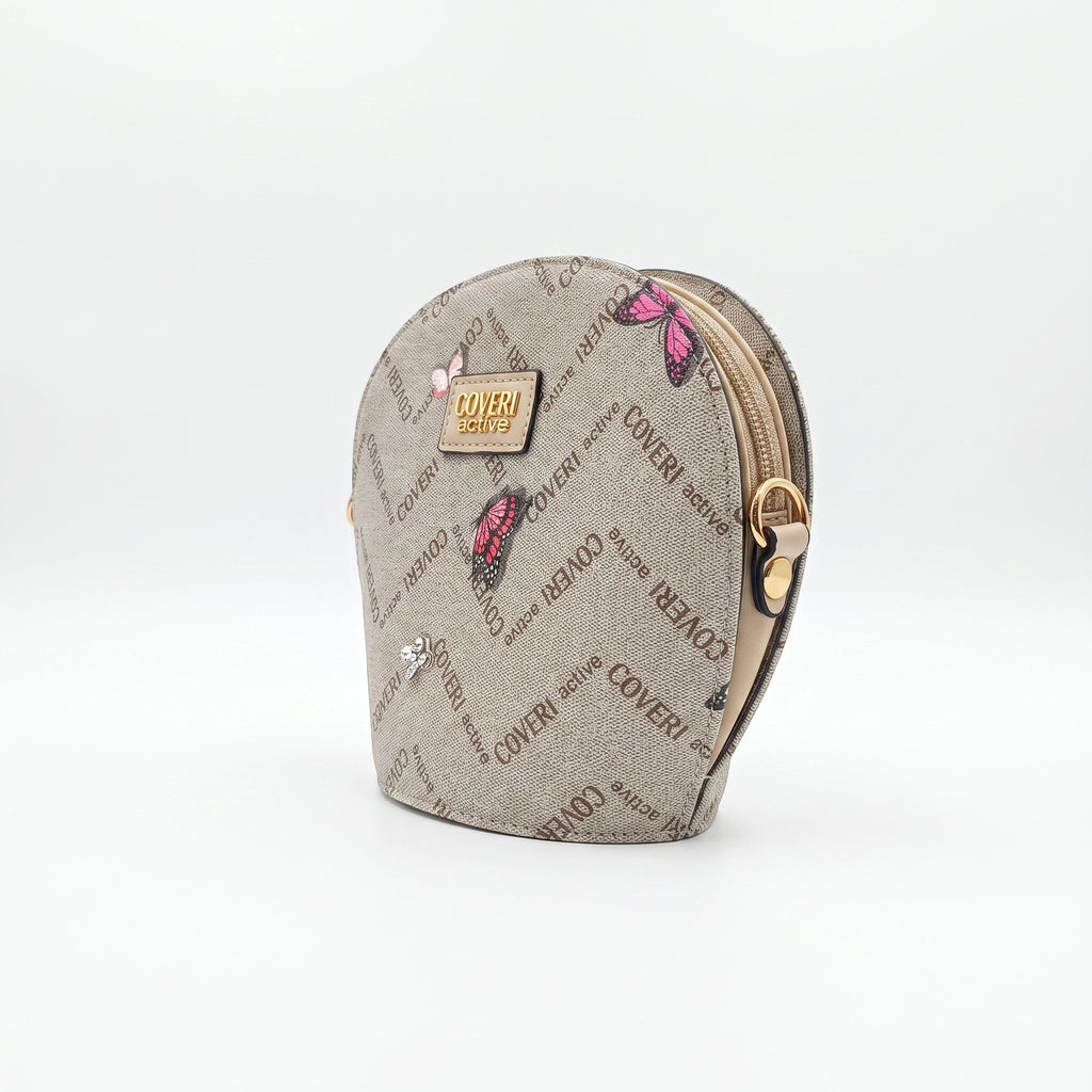 Borsa a Tracolla Coveri Active Tonda – Monogram con Farfalle - Stile Donna Bags