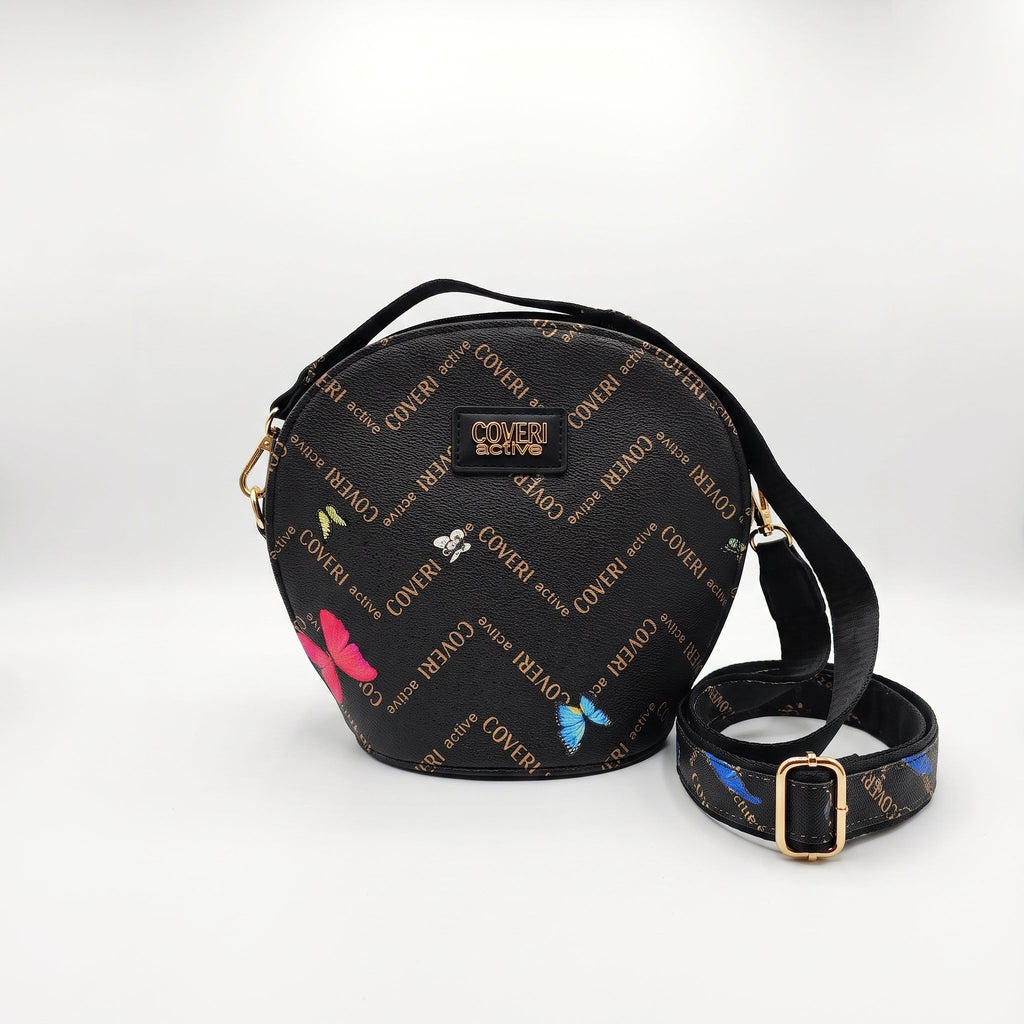 Borsa a Tracolla Coveri Active Tonda – Monogram con Farfalle - Stile Donna Bags