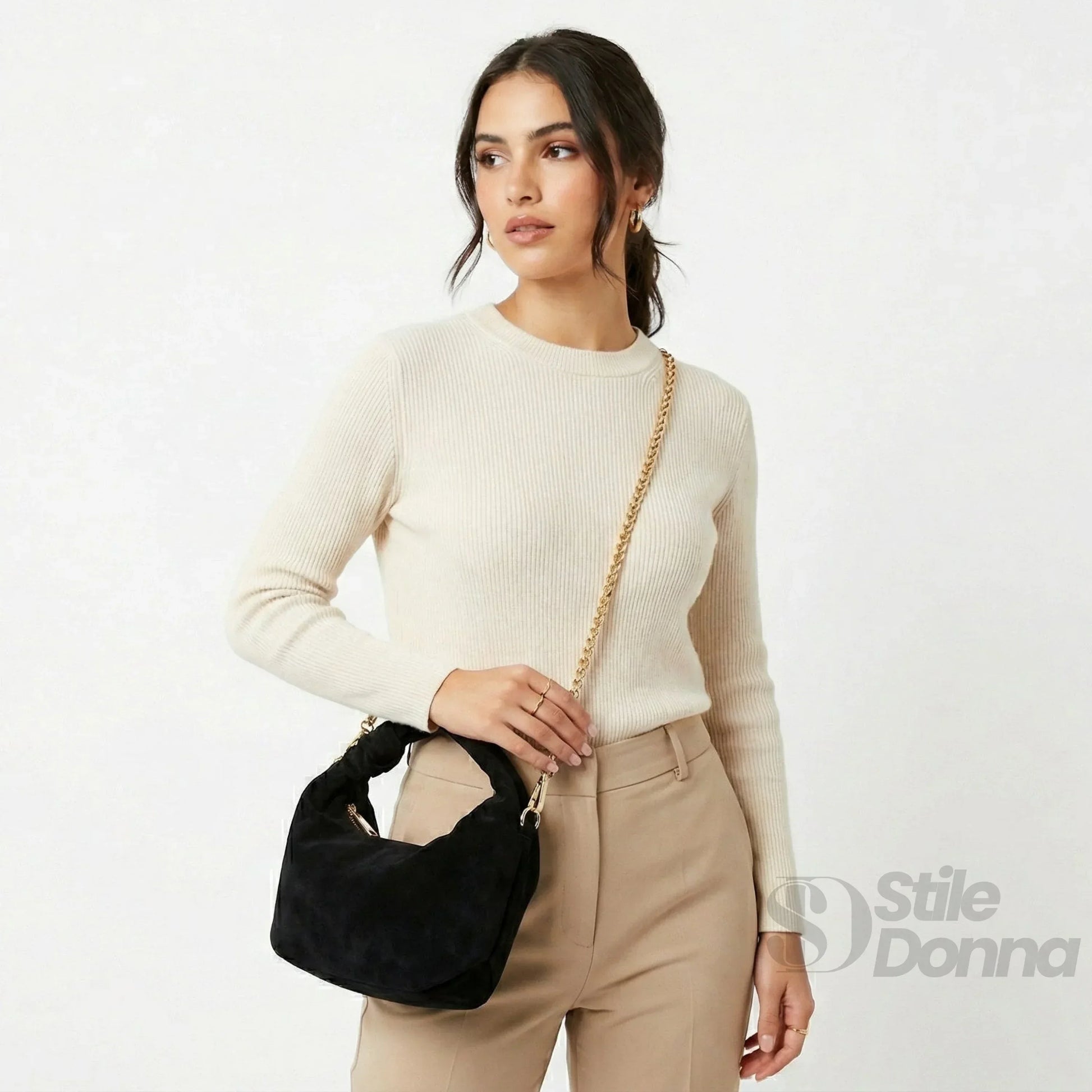 borsa-a-tracolla-hobo-in-pelle-scamosciata-velluto-792 - Stile Donna Bags