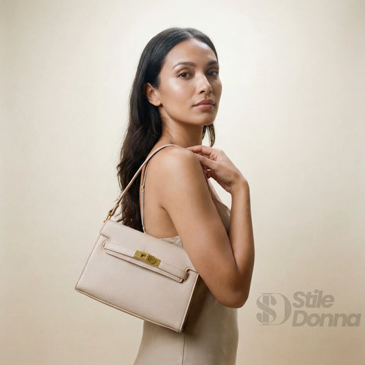 borsa-a-tracolla-in-pelle-enrico-coveri-beige-153 - Stile Donna Bags