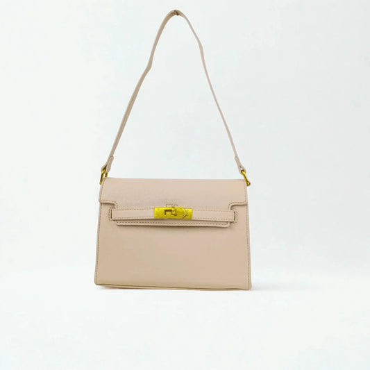 borsa-a-tracolla-in-pelle-enrico-coveri-beige-303 - Stile Donna Bags
