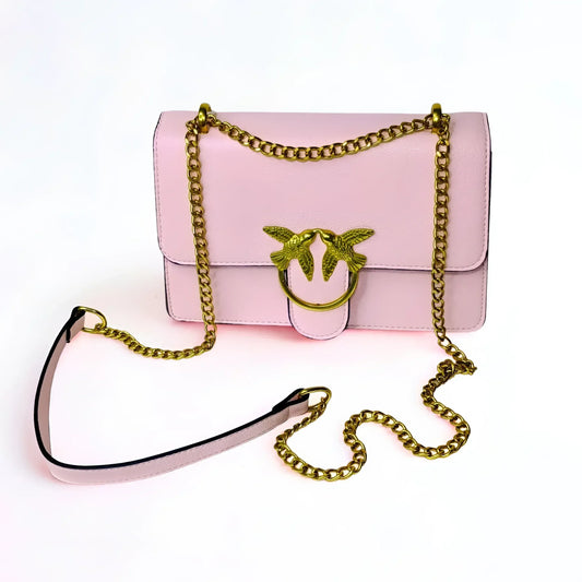 borsa-a-tracolla-in-pelle-rosa-ms-8441-998 - Stile Donna Bags