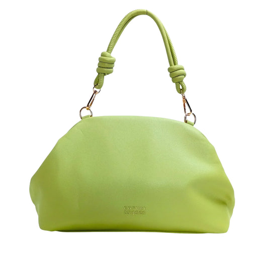 borsa-clutch-enrico-coveri-verde-lime-in-morbida-a-mano-383 - Stile Donna Bags