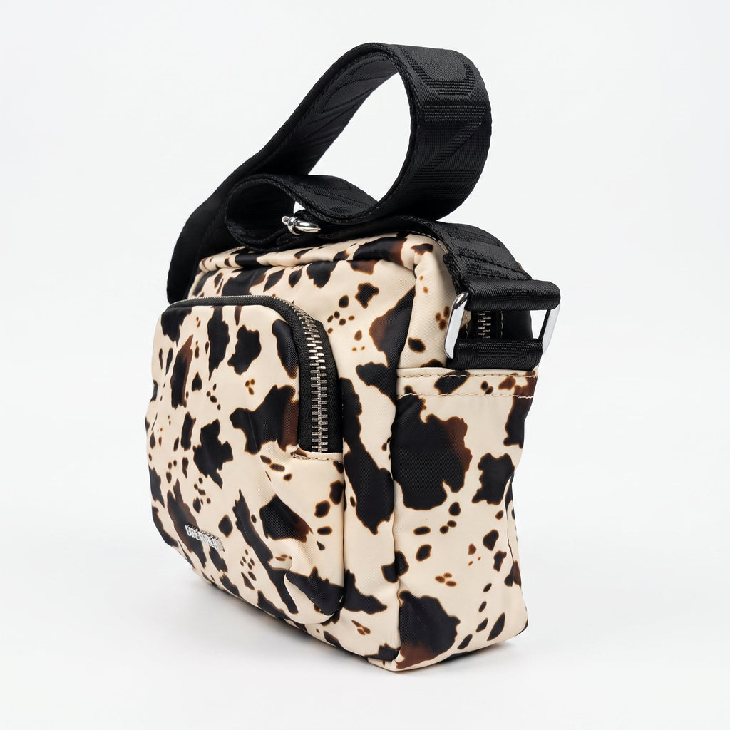 Borsa Coconuda Zebrata in Nylon con Stampa Animalier - Stile Donna Bags