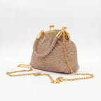 Borsa da Sera in Mesh di Strass Argento - Stile Donna Bags