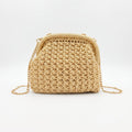 Borsa Fiorella in Crochet con Chiusura a Clip e Catena Dorata – Stile Donna - Stile Donna Bags