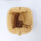 Borsa Fiorella in Crochet con Chiusura a Clip e Catena Dorata – Stile Donna - Stile Donna Bags
