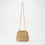 Borsa Fiorella in Crochet con Chiusura a Clip e Catena Dorata – Stile Donna - Stile Donna Bags