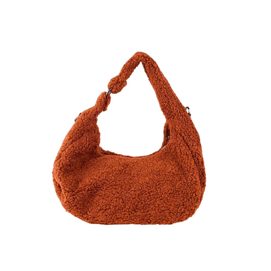 borsa-hobo-in-finta-pelle-di-pecora-ruggine-a-tracolla-stile-864 - Stile Donna Bags