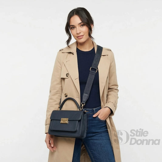 borsa-in-pelle-nera-charro-con-tracolla-a-mano-394 - Stile Donna Bags
