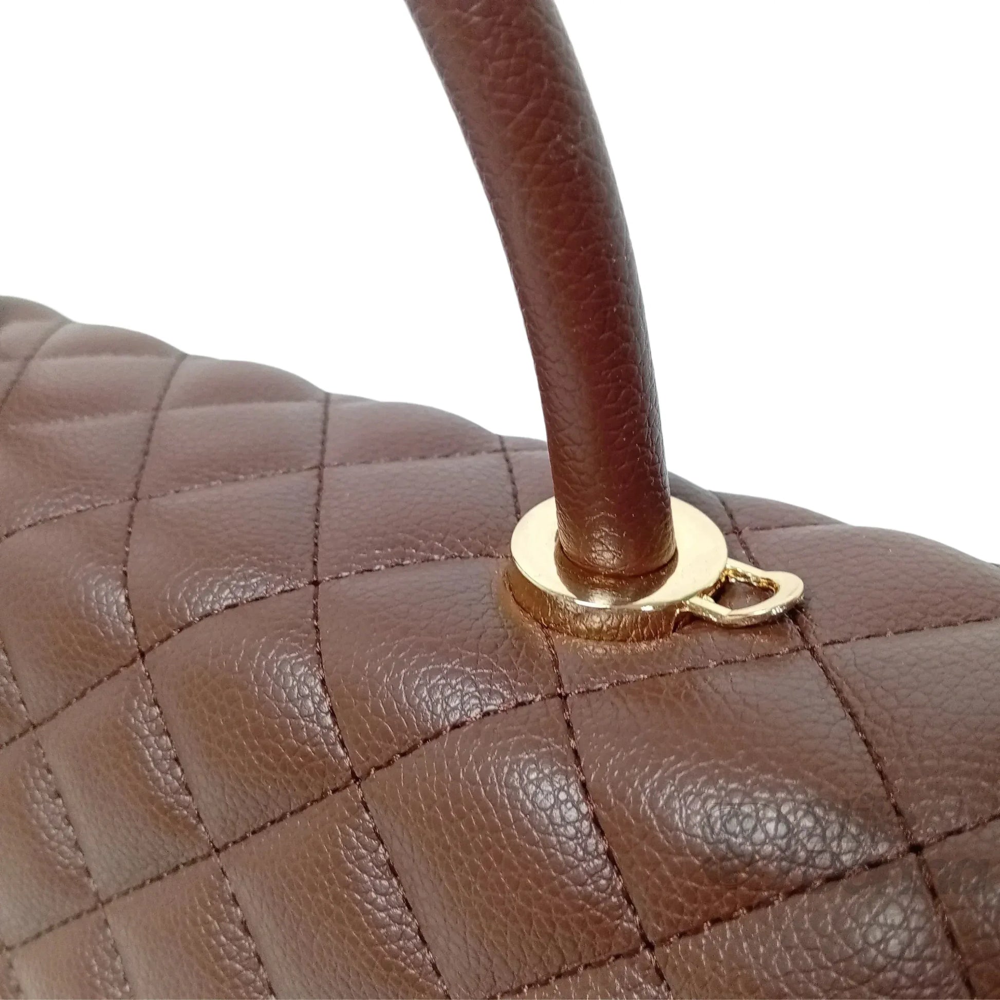 borsa-in-pelle-pu-con-chiusura-a-quadrifoglio-mano-manico-672 - Stile Donna Bags