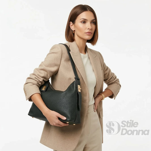 borsa-in-pelle-valentini-hobo-ms-4045-a-mano-966 - Stile Donna Bags