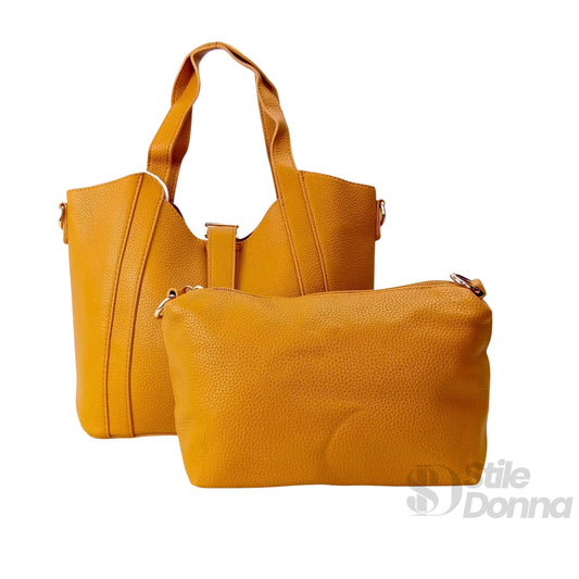 borsa-tote-valentini-sibi-in-pelle-giallo-senape-a-mano-623 - Stile Donna Bags