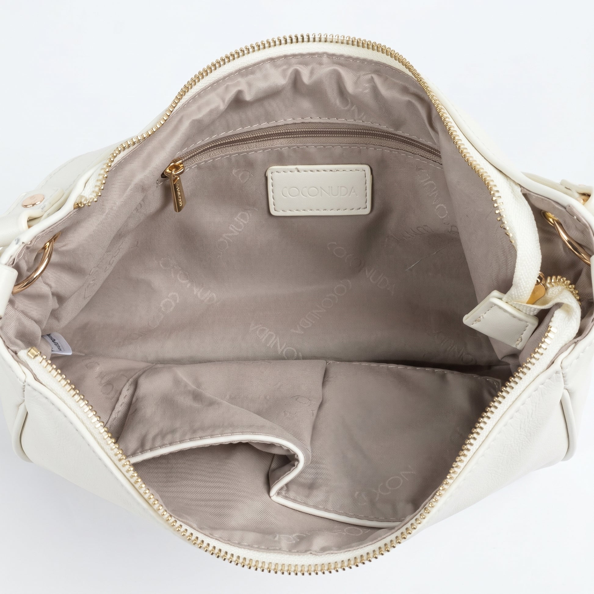 Borsa a tracolla Coconuda Lux con frange e dettagli dorati. by Stile Donna Bags