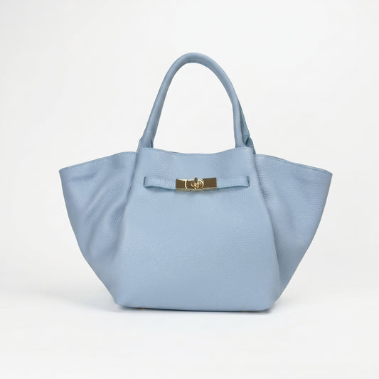 Borsa tote Azura con manico superiore in vera pelle - Made in Italy by Stile Donna Bags