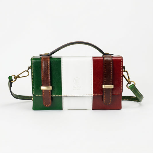Mini borsa Brick in vera pelle - Made in Italy by Stile Donna Bags