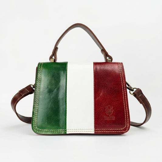 Mini Tower Bag in vera pelle, realizzata in Italia by Stile Donna Bags