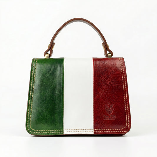 Mini Tower Bag in vera pelle, realizzata in Italia by Stile Donna Bags