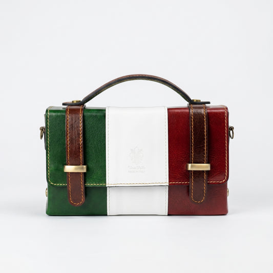 Mini borsa Brick in vera pelle - Made in Italy by Stile Donna Bags