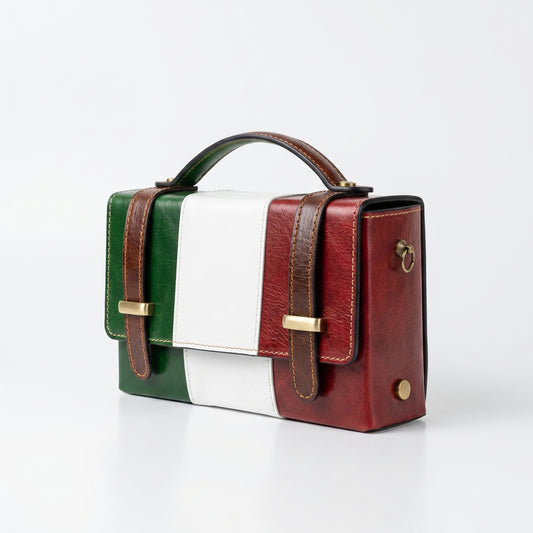 Mini borsa Brick in vera pelle - Made in Italy by Stile Donna Bags