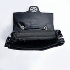 Rock Star Borsa a Patta in Ecopelle con Borchie Argentate Tracolla a Catena - Stile Donna Bags