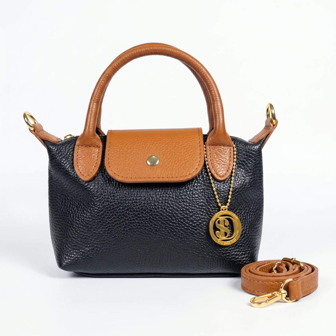 Stile Donna Bags - Venis Mini Borsa Bicolore in Vera Pelle