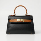 Mini Beky Borsa a Mano con Design Mix di Colori in Vera Pelle - Made in Italy - Stile Donna Bags