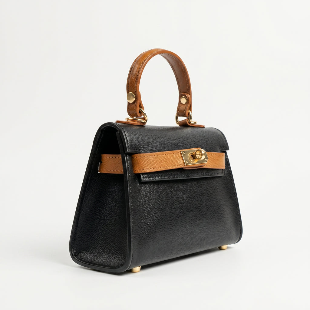 Mini Beky borsa mano vera pelle made in Italy mix colori – vista 4
