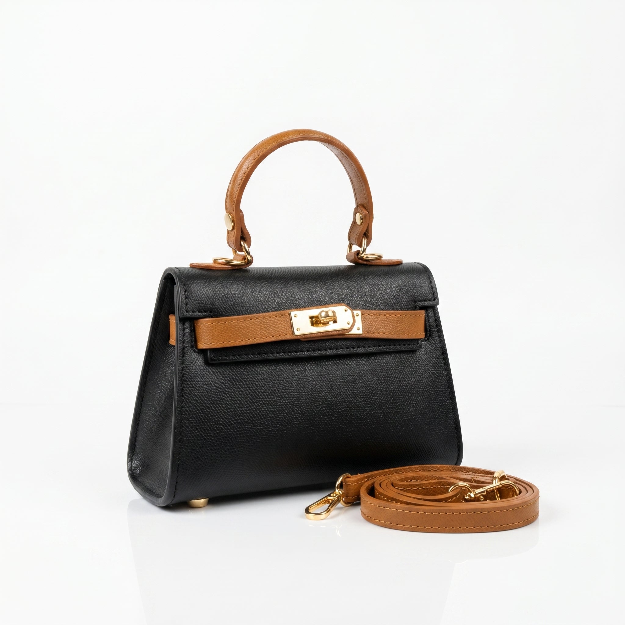 Mini Beky borsa mano vera pelle made in Italy mix colori – vista 2