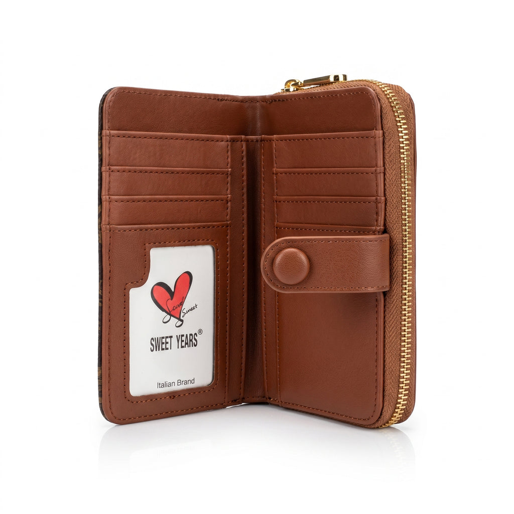 Sweet Years portafoglio donna ecopelle stampa monogram – vista 3