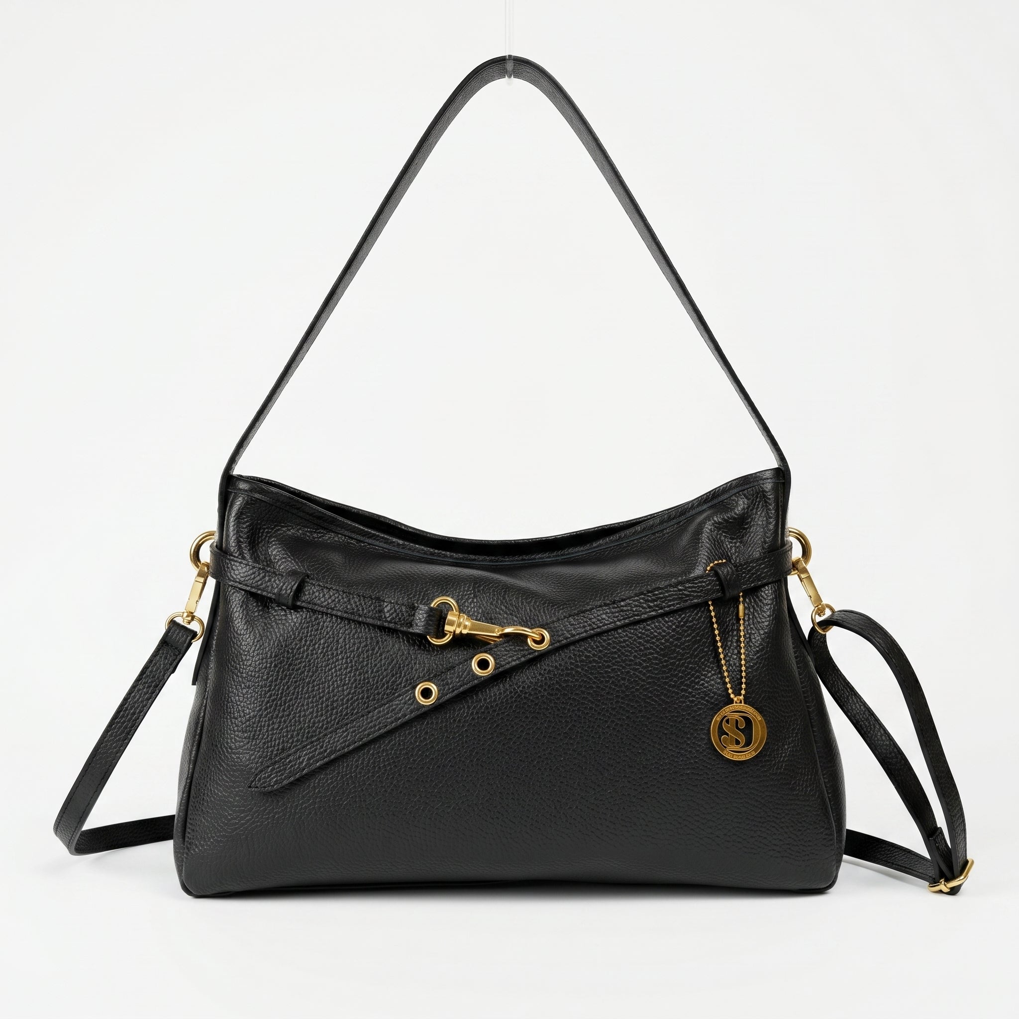 Allicia borsa a tracolla vera pelle made in Italy – vista 2