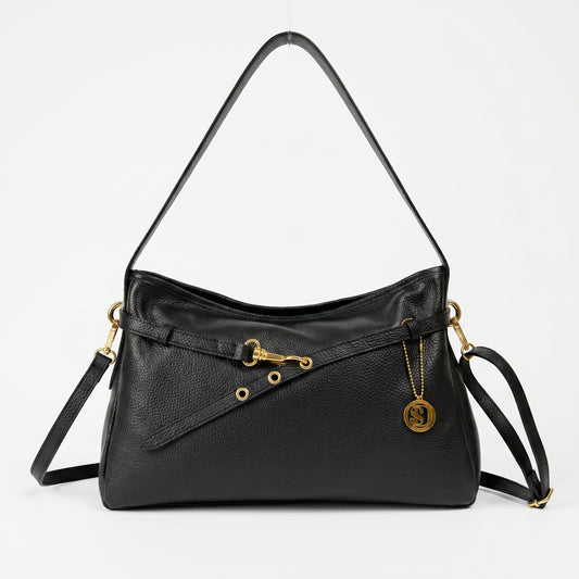 Allicia borsa a tracolla vera pelle made in Italy – vista 2