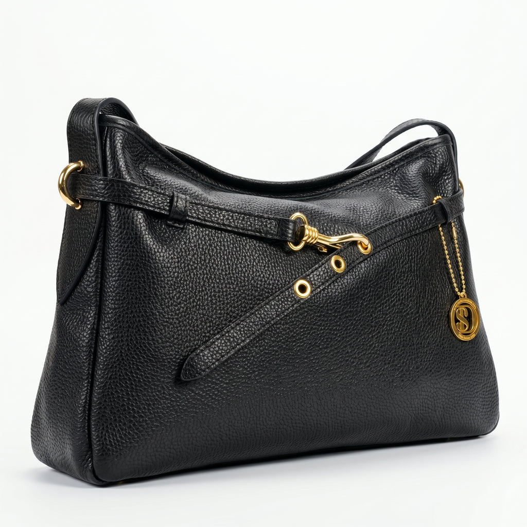 Allicia borsa a tracolla vera pelle made in Italy – vista 4