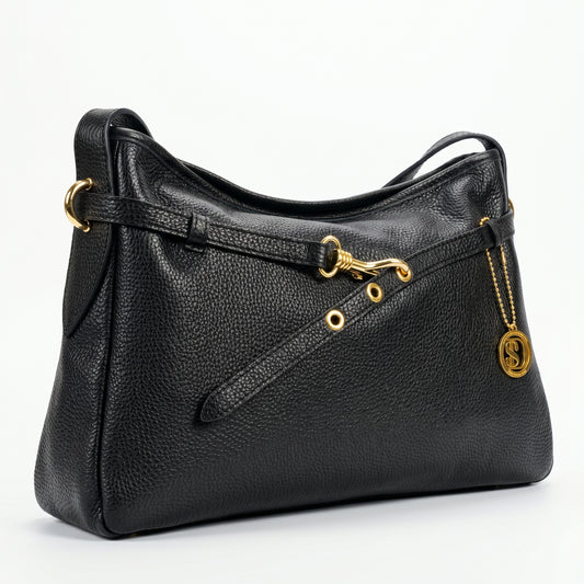 Allicia borsa a tracolla vera pelle made in Italy – vista 4