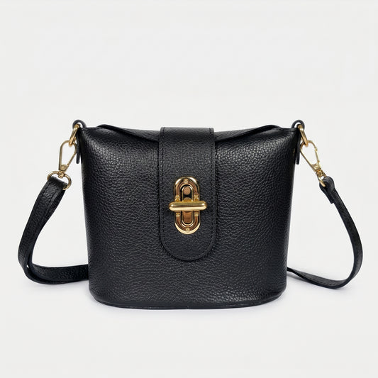 Emma borsa donna vera pelle con chiusura a torsione – vista 1