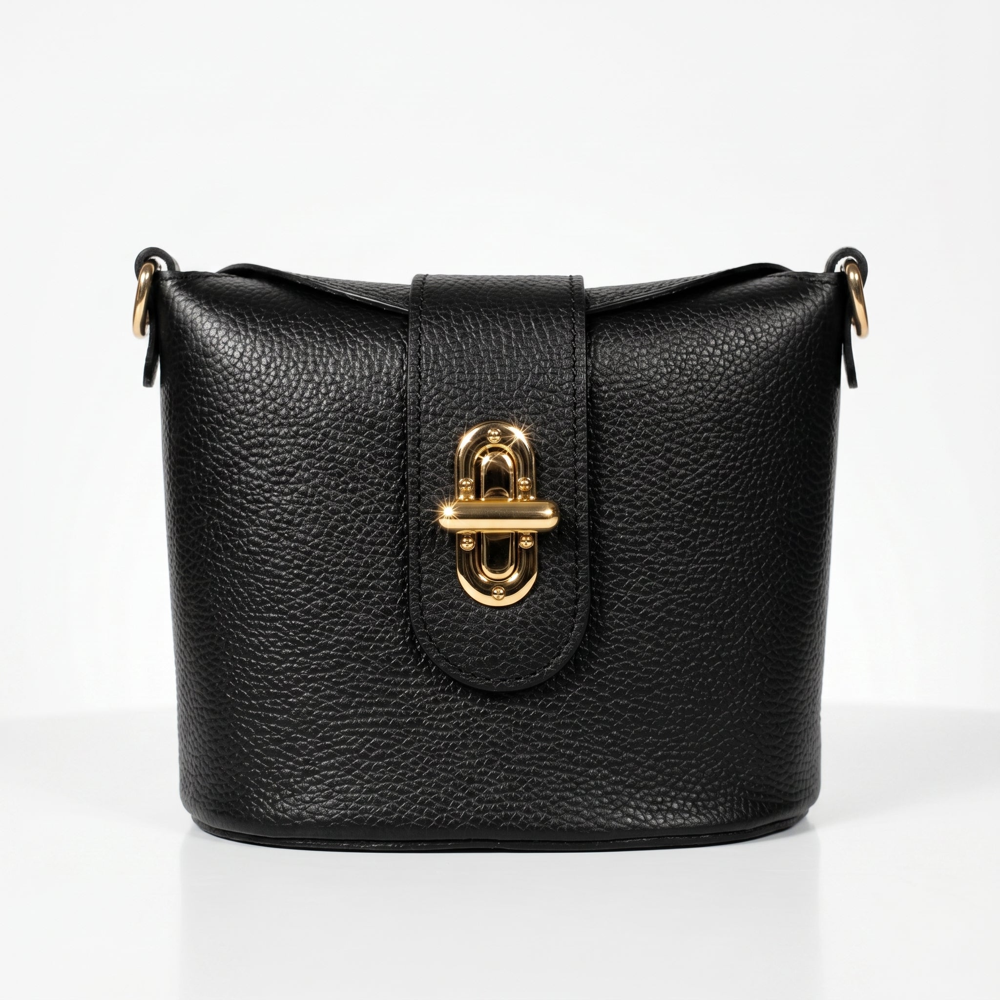 Emma borsa donna vera pelle con chiusura a torsione – vista 3
